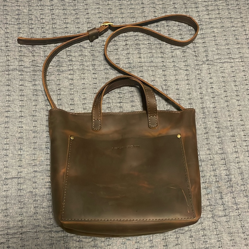 Portland leather mini crossbody
